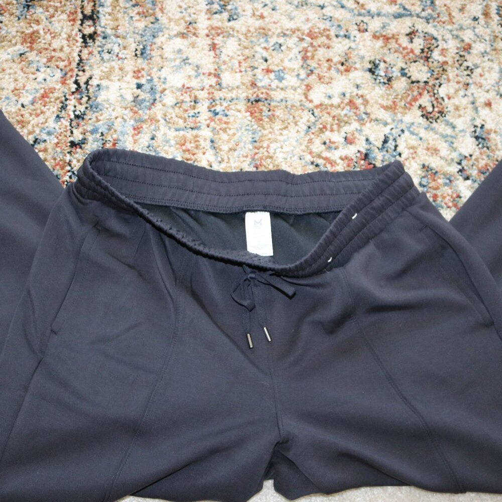 Women’s Black Jogger Track Pants with Drawstring Waist
